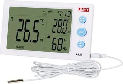 Zdjęcie produktu dla Cyfrowy termohigrometr Miernik temperatury/wilgotności Ut12t A12t
