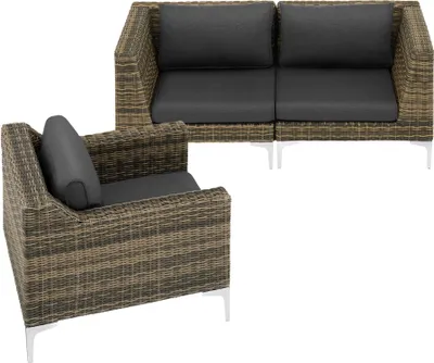 Produktbild von tectake® Modulares Aluminium Rattanset Villanova kein Aufbau