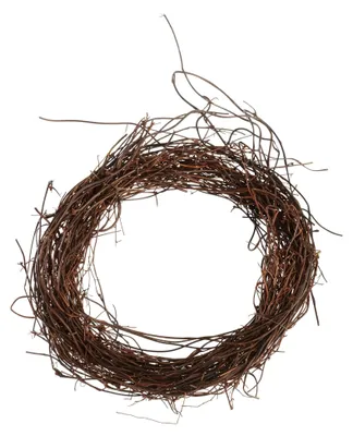 Produktbild von Rebenkranz Nature, fein, ideal für DIY-Dekoration, Bastelprojekte, Türkränze und Tischdekorationen, Naturmaterial, langlebig und vielseitig einsetzbar Ø 15 cm