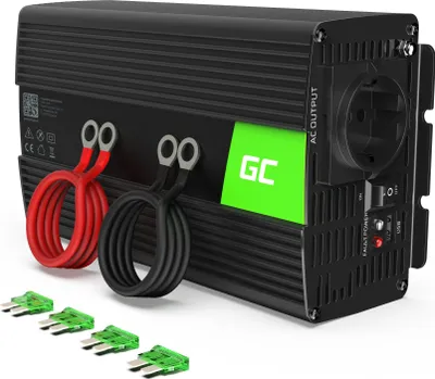 Productafbeelding van Green Cell INV23 omvormer en spanningsconverter voor auto, 1000W, zwart