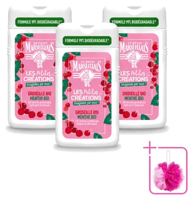 Produktbild von 3 x Le Petit Marseillais Duschgel - Rote Beeren & Minze - 250 ml - Sparpackung - 3 Stücke