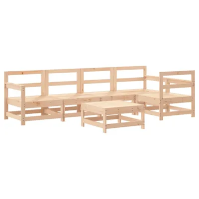 Produktbild von vidaXL 6-tlg. Garten-Lounge-Set Massivholz Kiefer