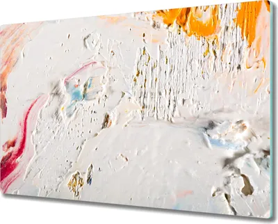 Produktbild von Coloray Hackbrett Kochplattenabdeckung Herdabdeckplatte 80x52 cm Schneidebrett Küchenbrett - Expressionismus Farbflecken