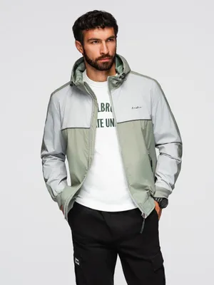 Produktbild von Ombre Clothing Windjacke für Männer Carought olive L