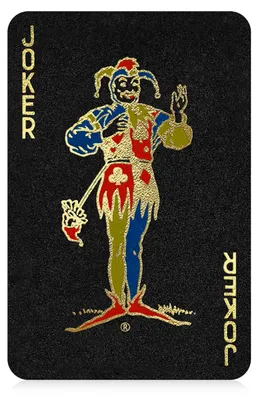 Produktbild von Waddingtons Spielkartenspiel, Schwarz und Gold, schlankes Kartendeck mit Goldfol