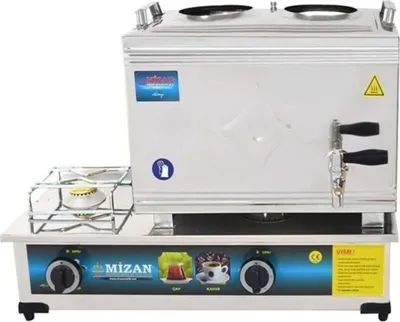 Produktbild von Gas betriebener Teekocher / Teemaschine / Cay Ocagi / inkl. Dedantör + Teekannen = ca. 25 Liter
