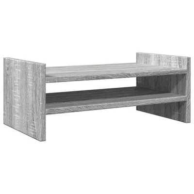 Zdjęcie produktu dla vidaXL Podstawa pod monitor szara Sonoma 50x27x20 cm Materiał drewnopochodny