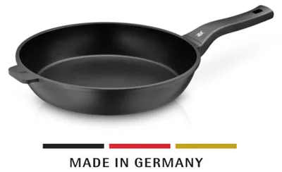 Produktbild von WMF 0576484291, Rund, Schwarz, Aluminium, PTFE, Keramik, Gas, Halogen, Induktion, 250 °C