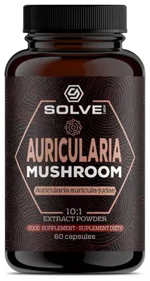 Immagine prodotto di SolveLabs, estratto di Auricularia (Judasohr), concentrazione 10:1, 60 capsule