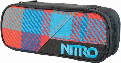 Produktbild von Nitro Pencil Case Federmäppchen Plaid Red Blue