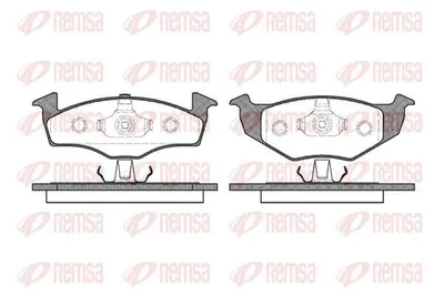 Produktbild von REMSA Bremsbeläge Satz Vorne Bremsklötze für VW POLO (9N) 0609.20