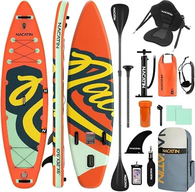 Imagen del producto de Tabla de paddle surf (SUP) inflable Silecomplaza de 320 cm (10 pies y 6 pulgadas) con asiento