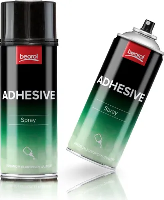 Produktbild von BigDean by Beorol 2 Dosen Sprühkleber Industriekleber – je 400 ml Sprühdose transparent extra stark – Kraftsprühkleber Kontaktkleber Haftkleber Spray