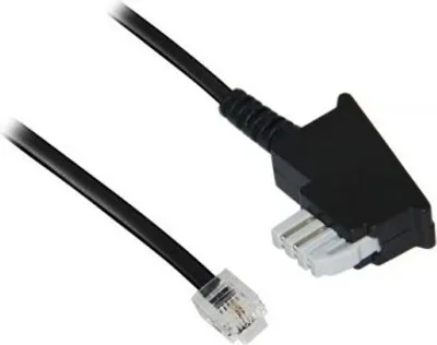 Produktbild von TAE-N-Anschlusskabel (International) Kupferkaschierter Aluminiumleiter (CCA), TAE-N-Stecker > RJ11-Stecker (6P2C)