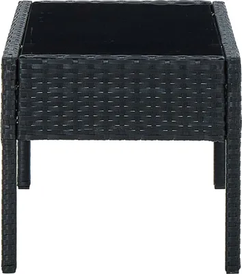 Obrázok produktu pre vidaXL Záhradný stôl čierny 75x40x37 cm Poly ratan