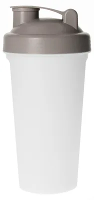 Produktbild von Shaker 600ml, transluzent/haselnuss, verschließbar, herausnehmbares Sieb, BPA-frei