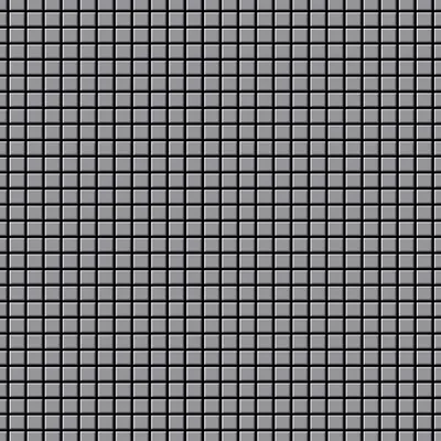 Produktbild von Mosaik Fliese massiv Metall Edelstahl matt grau 1,6mm stark Glomesh-S-S-MA