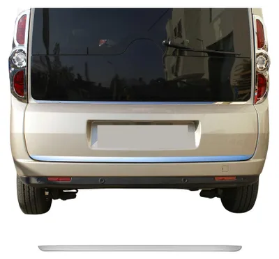 Image de Garniture de Hayon Coffre pour Opel Combo D Fiat Doblo acier inox, Image générée par une IA