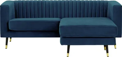 Produktbild von SLF24 - Universelles Ecksofa Slender - blau - Velluto 11