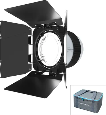 Obrázek produktu pro LIPPMANN F20 9" Fresnelova čočka s Bowensovým uchycením 10¡ã- 45¡ã Optický zaostřovací adaptér 10x světelnější s odnímatelnými 4-křídlými stodolovými dvířky pro studiový nástroj pro kontinuální tvarování světla