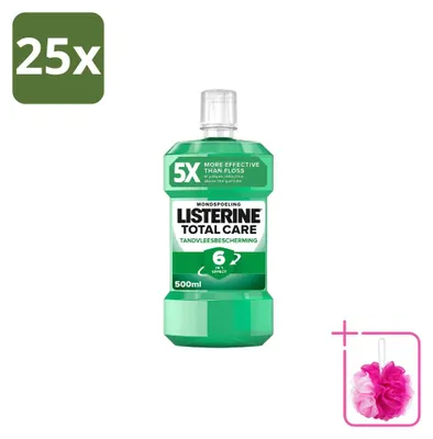 Productafbeelding van 25 x Listerine Total Care mondwater voor tandvleesbescherming - 500 ml - Voordelingsverpakking - 25 stuks