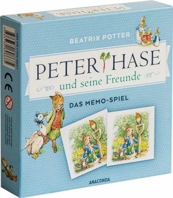 Produktbild von Peter Hase und seine Freunde - Das Memo-Spiel mit 40 Spielkarten im Spielkarton