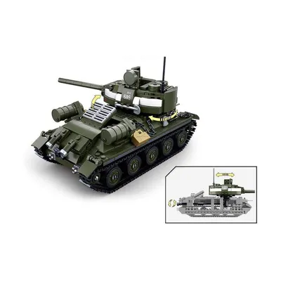 Produktbild von Sluban 101380689 - WWII - 2in1 Russischer Panzer / Jagdpanzer - Neu