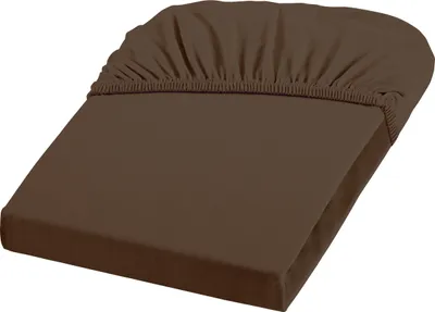Produktbild von Jenny C Single Jersey Spannbettlaken Espresso 150 x 200 cm
