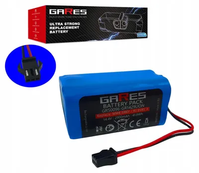 Zdjęcie produktu dla Gares Akumulator do Proscenic 850T 850P CMICR18650F8M7-4S1P 14,4V | 14,4V 2,9 Ah Li-Ion | Mocna Bateria do Robot Sprzątający | Wydajny Zamiennik Gares®
