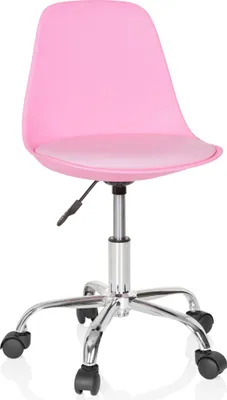 Produktbild von hjh OFFICE Kinderdrehstuhl FANCY II Schreibtischstuhl für Kinder höhenverstellbar ohne Armlehnen Kunstleder