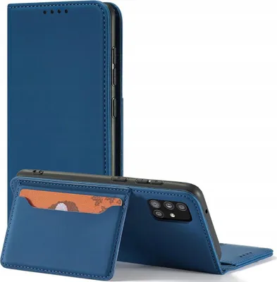 Image de Etui à carte magnétique pour Samsung Galaxy A13 5G Carte de couverture de portefeuille Carte de base Bleu