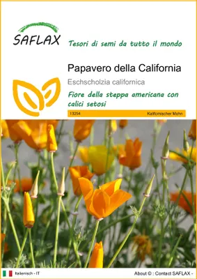Immagine prodotto di SAFLAX - Papavero della California - 1500 semi - Eschscholzia