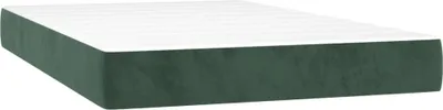 Immagine prodotto di vidaXL Materasso a molle insacchettate verde scuro 120x200x20 cm in velluto