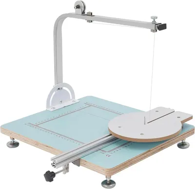 Obrázek produktu pro Stroj na řezání polystyrenu - horký drátový řezák - 50 Hz - Elektrický řezák polystyrenu - Zařízení na řezání pěny s pracovním stolem - AC 100–240 V