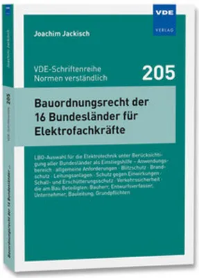 Obrázek produktu pro Bauordnungsrecht der 16 Bundesländer für Elektrofachkräfte