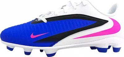 Produktbild von Nike Jr. Phantom 6 Low Club - FG/MG Kinder Fußballschuh - Racer Blue/Weiß/Pink Blast Racer Blue/Weiß/Pink Blast 37.5