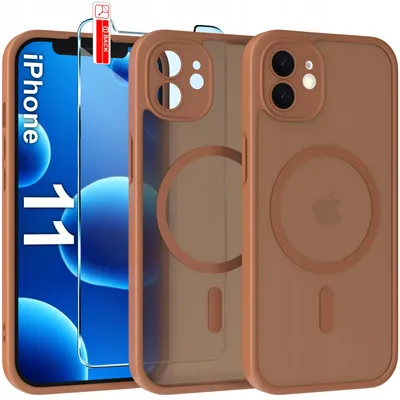Zdjęcie produktu dla Etui Magnetyczne Matowe Do Iphone 11 |Do Magsafe Trwałe + Szkło