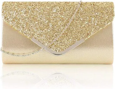 Produktbild von Glitzernde Schultasche für Frauen - Elegante Nachttasche - Frauen-Shoulder-Tasche - Glitzernder Abendtaschen - Frauen-Evening-Tasche - Einfache Clutch-Taschen - Glanzende Frauen-Tasche - Frauen-Abendtasche mit Schultergurt - Frauen-Handtasche für Hochzeit - Frauenmode - 1 Stück