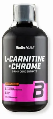 Image de L-Carnitine - Biotech USA - L-carnitine+chrome (500ml) - Saveur Orange