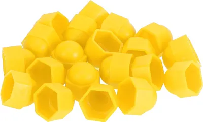 Produktbild von 1 Stück Radmutter Bolzen Außen 21mm Felgen Reifenmutter Schrauben Staubschutzkappe Abdeckung Mutter Schutz Kunststoff Gelb