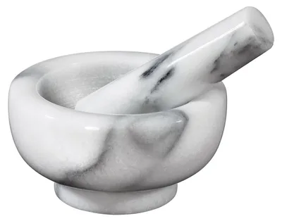 Produktbild von Küchenprofi Mörser Marmor, Grau, Marmor, Mörtel & Stößel, 11 cm, 70 mm, 1 Stück(e)