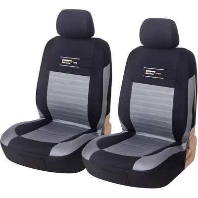 Produktbild von Auto-Sitzbezüge Universal Set Schonbezüge Schwarz Sitzauflagen Grau Sitzbezug