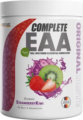 Produktbild von ProFuel Complete EAA (500g) Strawberry Kiwi - Aminosäuren - EAA