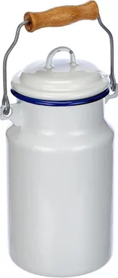Produktbild von Einweckbehälter 1L - Stahl - Weiss/Blau - 10 x 10 x 22 cm