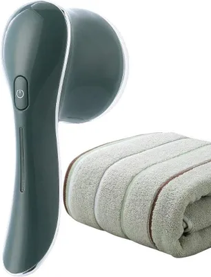 Productafbeelding van Textiel Pluizenverwijderaar - Ontbolter Defuzzer - Kleding Verfrissen - Zesmes Systeem - 16 cm - Groen