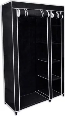 Obrázek produktu pro Skládací skříň černá 110 x 45 x 175 cm