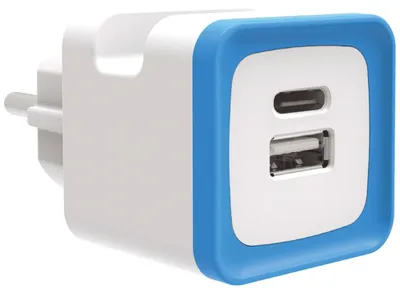 Image de Prise murale double USB A et Type C – 3,4 A – Charge rapide avec intégration