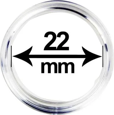 Obrázek produktu pro Kapsle (pouzdro) na mince, vnitřní průměr 22 mm