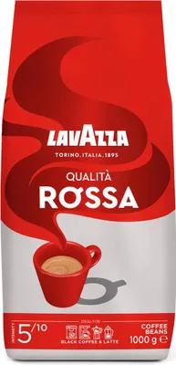 Produktbild von Lavazza Qualità Rossa 1000g, 1 kg, Americano,Espresso, Medium geröstet, Arabica and Robusta, 1 kg, Tasche