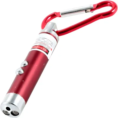 Produktbild von Laserpointer Schlüsselanhänger Taschenlampe Katzenspielzeug 2In1